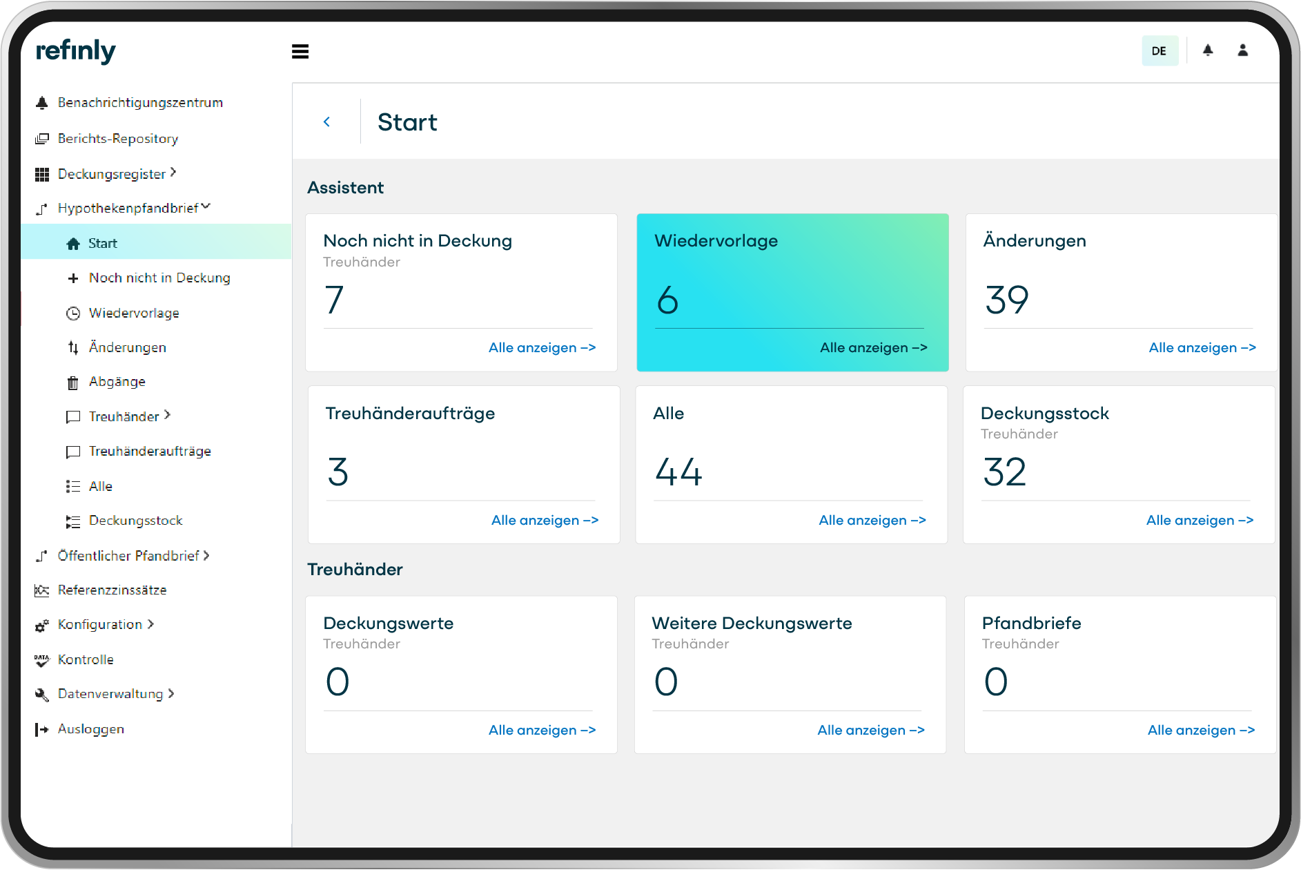 Refinly Dashboard Preview